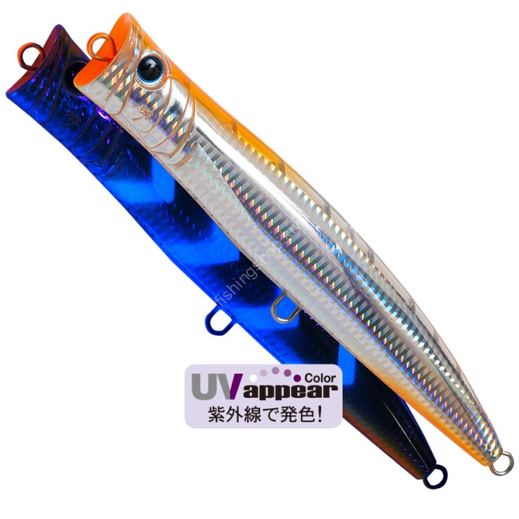 ANGLERS REPUBLIC PALMS Break Head 165 #H-456 UV Half Clear Bait