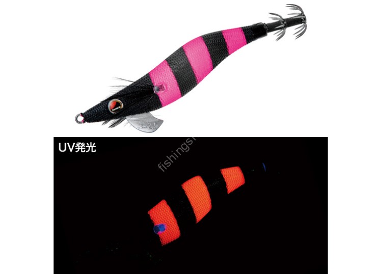 GAMAKATSU Speed Metal Egi Dropper 2.5 80-609 #39 Black Head/Pink Zebra