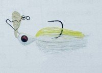 KEITECH Rumblade Jig 3/8oz #509 White Shart