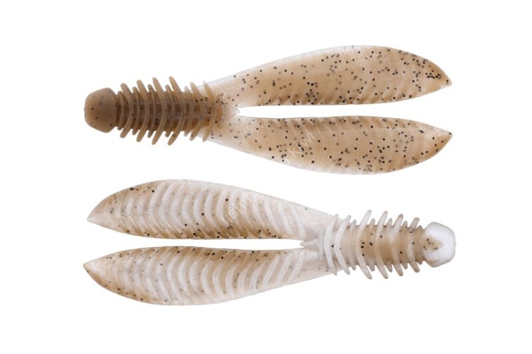 JACKALL Ribbing Bunny Elastomer 3.8'' #Green Pumkin/Pearl (3pcs)