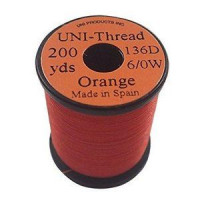 TIEMCO Uni 6/0 Waxed Thread Orange #271