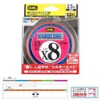 DUEL Hardcore X8 [5-color Marking] 300m #2.5 (45lb)