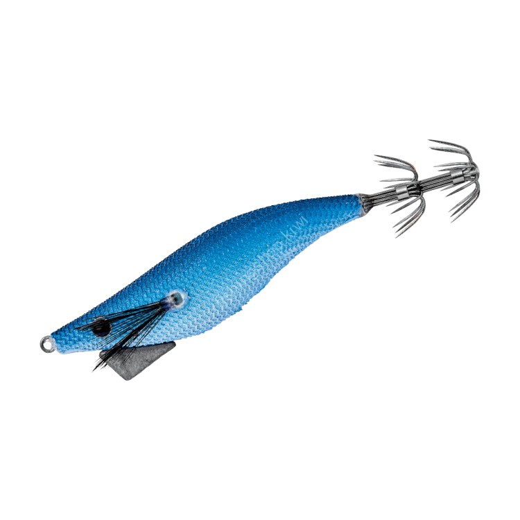 GAMAKATSU 80609 Speed ​​Metal Egi Dropper 2.5 #34 Blue Head/Light Blue Shrimp