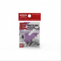 VANFOOK Minnow Experthook ME-31 [Stealth Black] #6 (16pcs)
