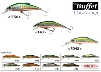 TACKLE HOUSE Tw Buffet FF50 #05 Silver Green/Orange Belly