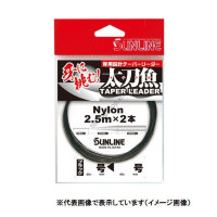 SUNLINE Nylon Taper Leader Black [2.5 m x 2 ] #6 < 16