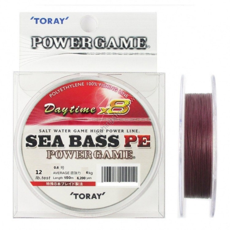 TORAY SeaBass PE Power Game Daytime x8 [Camouflage Red] 150m #1 (18lb)