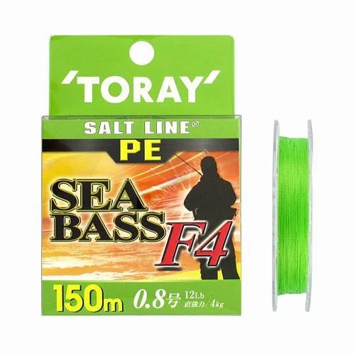 TORAY Salt Line PE SeaBass F4 [Light Green] 150m #0.8 (12lb)