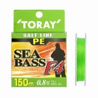 TORAY Salt Line PE SeaBass F4 [Light Green] 150m #0.8 (12lb)