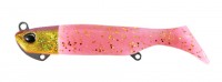 DUO Beach Walker Haul Shad Set 21g 4" AOA0242 Pink Gold OB / Bubble Gum Pink G