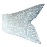 JACKALL Dowz Swimmer 220 Spare Tail Clear / Silver flakes