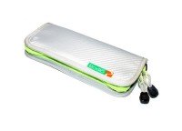 RODIO CRAFT Carbon Wallet M #Silver/Chartreuse