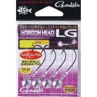 Gamakatsu Horizon Head LG+G #1/0 Fishing Hook - 0.2 Oz (5.2g), 4 Pack, Memory Alloy Wire Guard