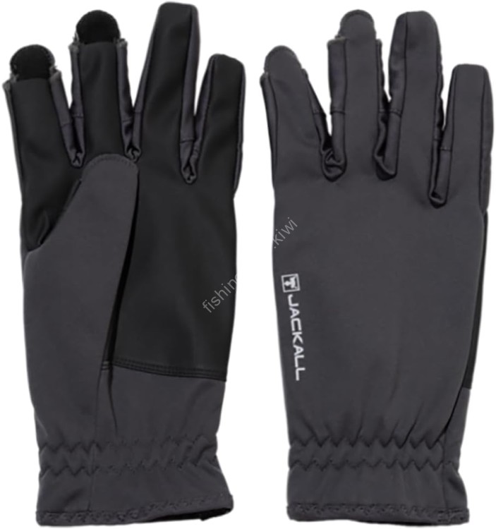 JACKALL GL-A001 Versatile Gloves 3-Finger [Gray] M