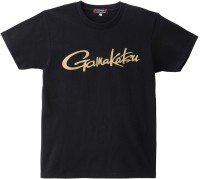 GAMAKATSU GM3711 T-Shirt Cursive Logo (Black) S