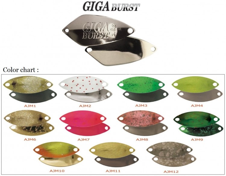 VALKEIN Giga Burst 2.8g #AJM10 Transparent Chart x Side Transparent Orange