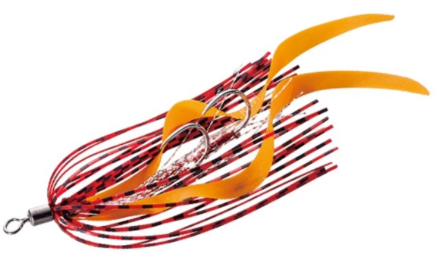 MAJOR CRAFT Jig Rubber Through Replacement Hook Necktie Type #207 Orange