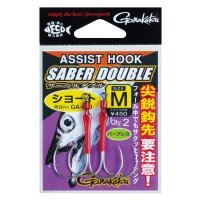 GAMAKATSU Assist Hook Saber Double Short M (2pcs)