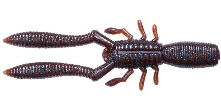 MEGABASS Honshikomi Bottle Shrimp 2.4" #Scuppernong/Blue Flake (8pcs)