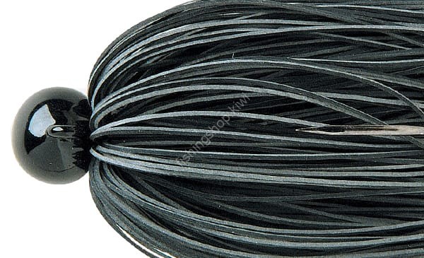 DEPS RR Jig Head 3.0g Fine Rubber Skirt #01 Black