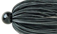 DEPS RR Jig Head 3.0g Fine Rubber Skirt #01 Black