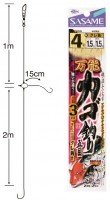 SASAME Bannou Kago Tsuri Gomoku D-565 [Gold] 2 Hook 3m 4-1.5 (2pcs)