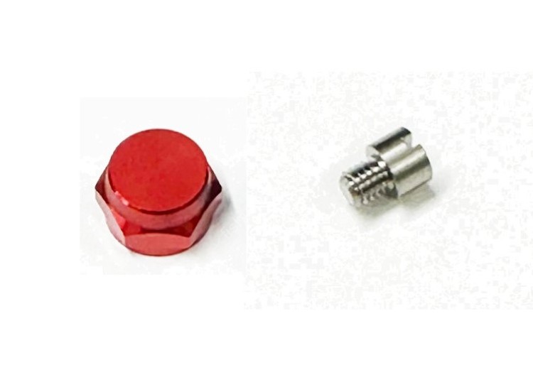 ZPI Color Handle Nut and Stainless Steel Fixing Screw #Red