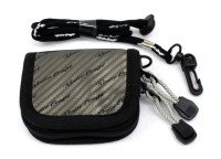 RODIO CRAFT Carbon Wallet Mini #Gunmetal/Black Logo