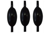 FUJIWARA Pipe Sinker [Black] #4 (3pcs)