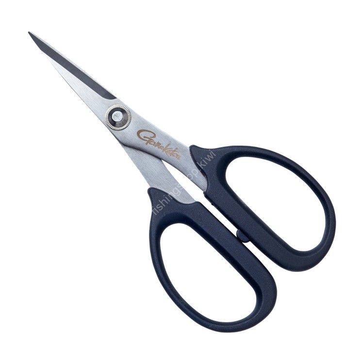 GAMAKATSU Metal PE Line Scissors (Compatible With Thick Thread) #Black