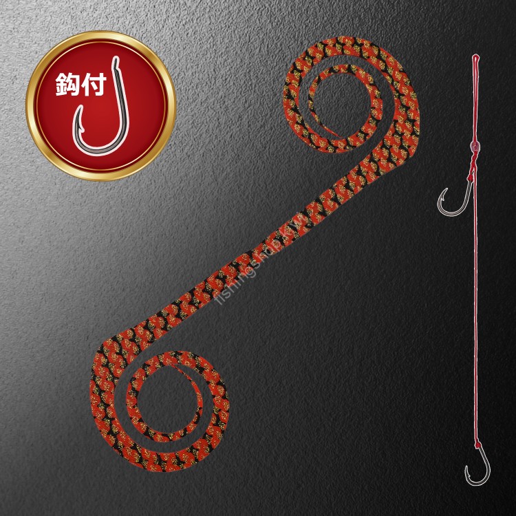 MATSUOKA SPECIAL Mega Alpha 185mm with Hook #Zebra Dark Orange Gold Lame