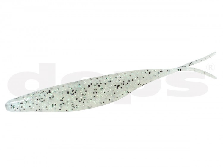 DEPS Sakamata Shad 8" #125 Clear Pepper/Neon Flake