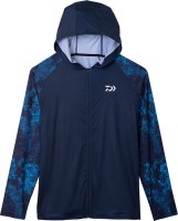 DAIWA DE-6223 Ice Dry Full Zip Hoodie Rashguard (Bottom Ocean) L