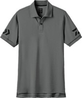 DAIWA DE-7906 Short Sleeve Polo Shirt (Gunmetal x Black) M