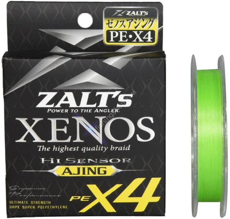 LINE SYSTEM Zalts Xenos x4 Hi Sensor Ajing [Light Green] 100m #0.2 (5lb)