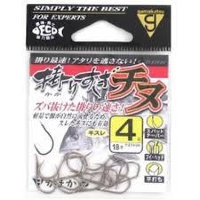 GAMAKATSU Overhooked Chinu [Brown] #4 (18pcs)