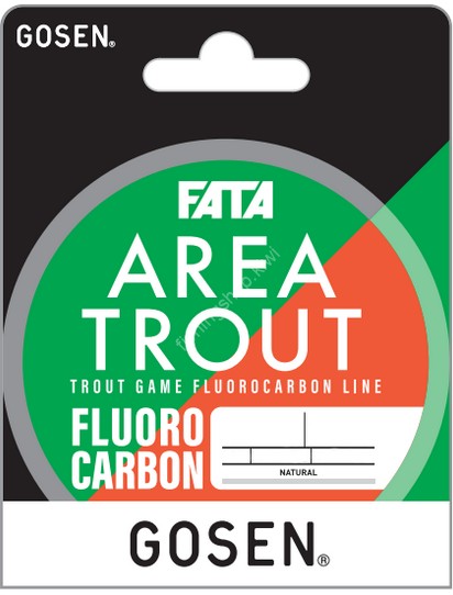 GOSEN Fata Area Trout Fluoro [Natural] 100m #0.4 (2.4lb)