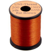 TIEMCO Uni 6/0 Waxed Thread Rusty Brown #323