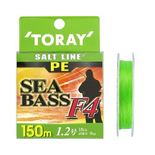 TORAY Salt Line PE SeaBass F4 [Light Green] 150m #1.2 (18lb)