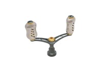 LIVRE 4831 Double Handle Wing 92 Fino Knob for Shimano S2 #Gunmetal/Gold