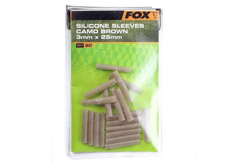 FOX Silicone Sleeves #Brown 3mm x 25mm (20pcs)