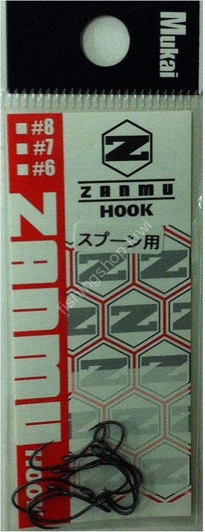 MUKAI Zanmu-Hook [Black] #1/0 (10pcs)