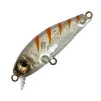 RUDIE'S Meba Minnow Medium Sinking Clear Giko / Silver Lame