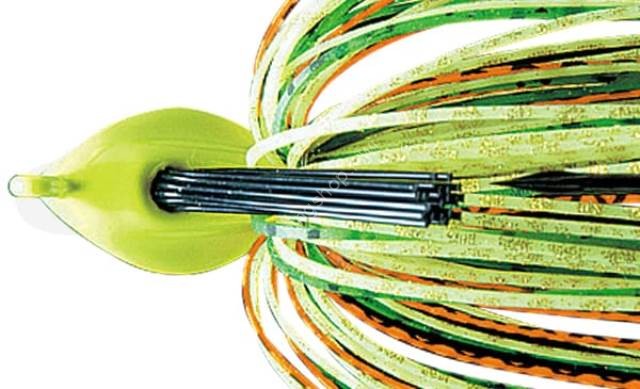 DEPS Flat Back Jig 1oz Silicone Skirt #22 Hot Tiger