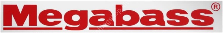 MEGABASS Cutting Sticker Megabass 15cm #Red