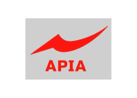 APIA Logo Sticker Cutting Sheet M 250x147mm #Red