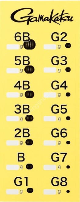 GAMAKATSU GM1302 Number Sticker (Gandama) #Blank