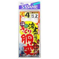 SASAME Hato Sai Zoku No Saguri Dou Tsu D-308 [White] 3 Hook 4-1.5 (3pcs)
