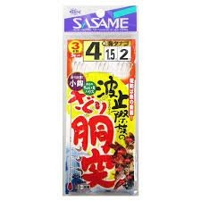 SASAME Hato Sai Zoku No Saguri Dou Tsu D-308 [White] 3 Hook 4-1.5 (3pcs)
