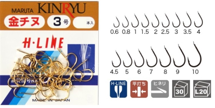 KINRYU Chinu [NS Black] #10 (22pcs)